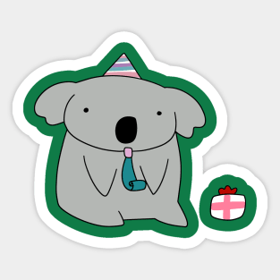 Birthday Party Koala Sticker